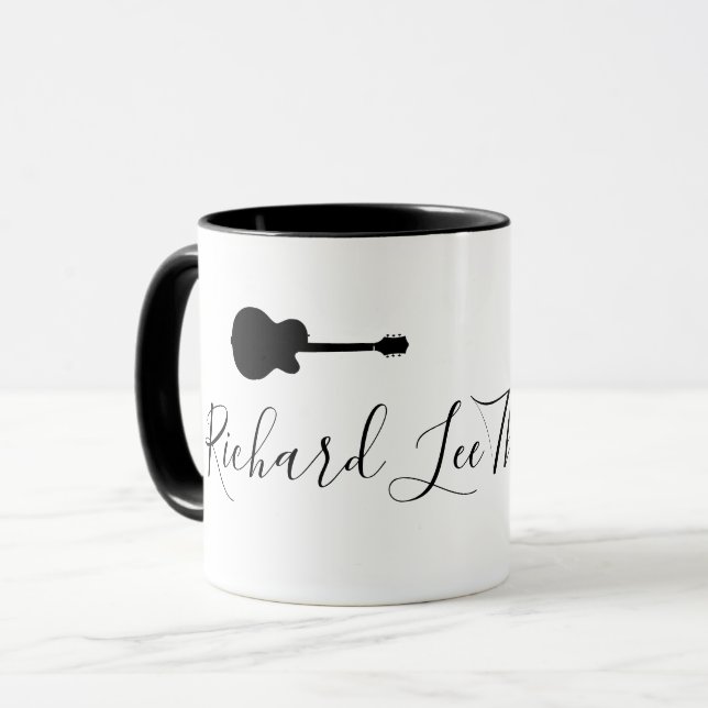 legal caneca de guitarrista (Frente Esquerda)