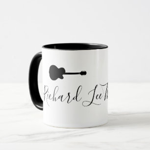 legal caneca de violão para um guitarrista