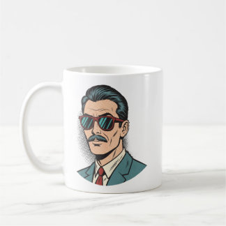 Legal caneca do bigode retrô