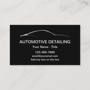 Legal Cartão de visita detalhado para automóveis m