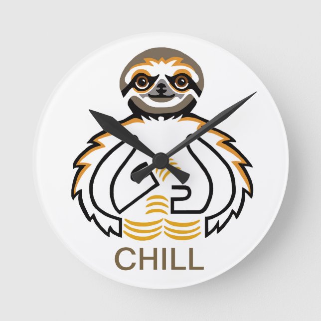 Legal CHill SLOTH- Conservação - relógio redondo d (Frente)
