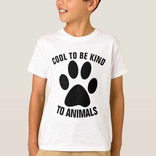 LEGAL DE SER GENTIL PARA ANIMAIS Crianças T-shirts (Frente)