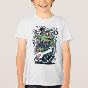 Legal Dino com camiseta de chapéu