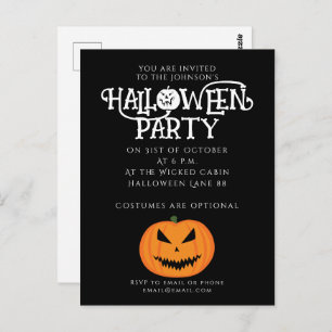 Legal e assustador convite para o Dia das Bruxas J