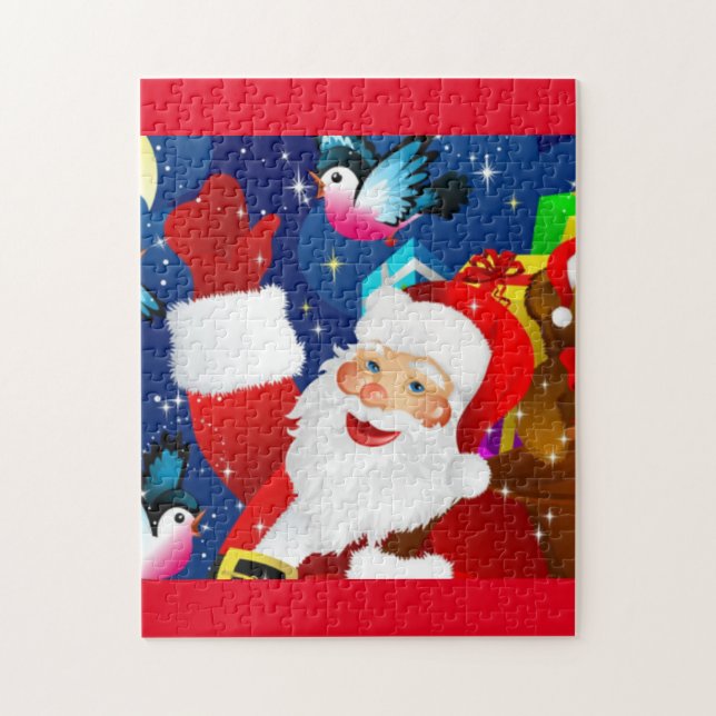legal e feliz santa claus quebra-cabeça (Vertical)