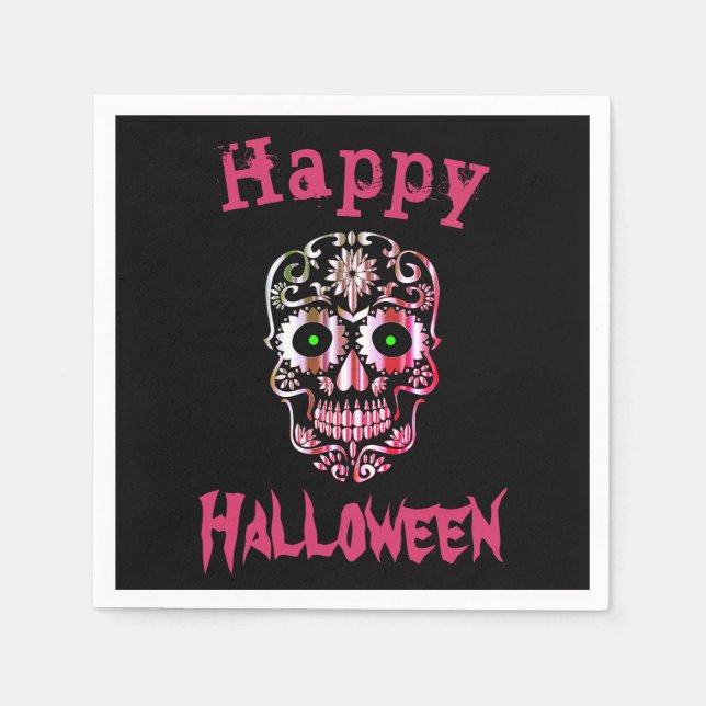 Legal e único guardanapos do Dia das Bruxas (Frente)