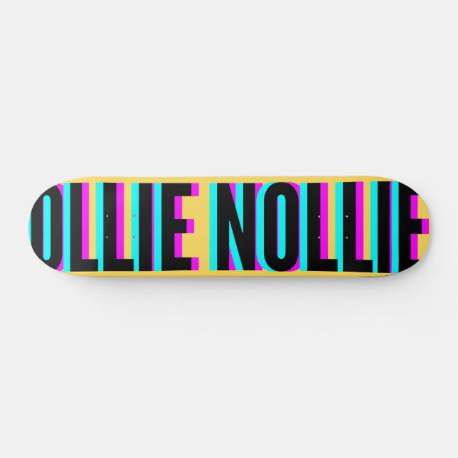 Legal falha amarela Ollie Nollie Skateboard (Horz)