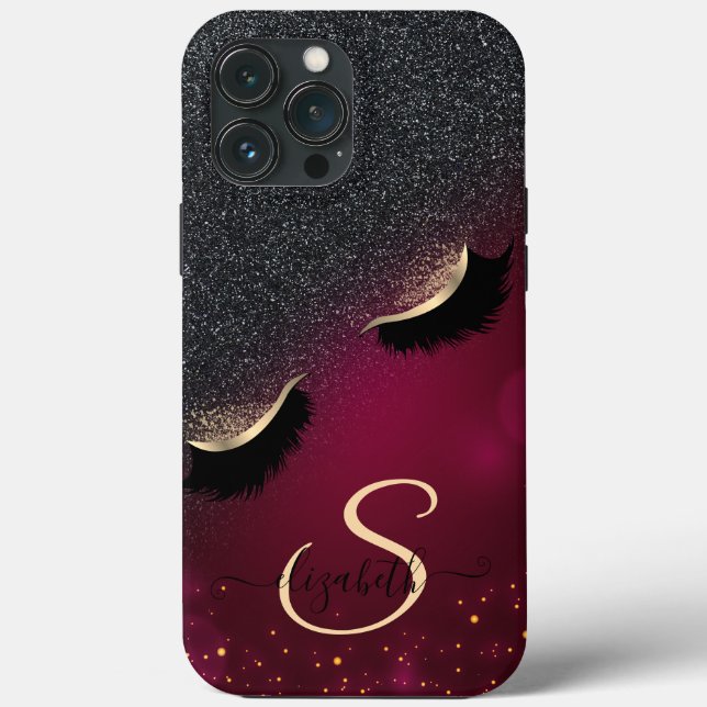 Legal Faux Lashes Preto Vermelho Brilhante (Verso)