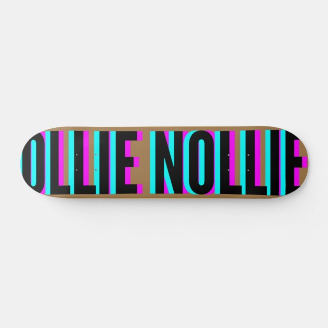 Legal Glitch Brown Ollie Nollie Skateboard (Horz)