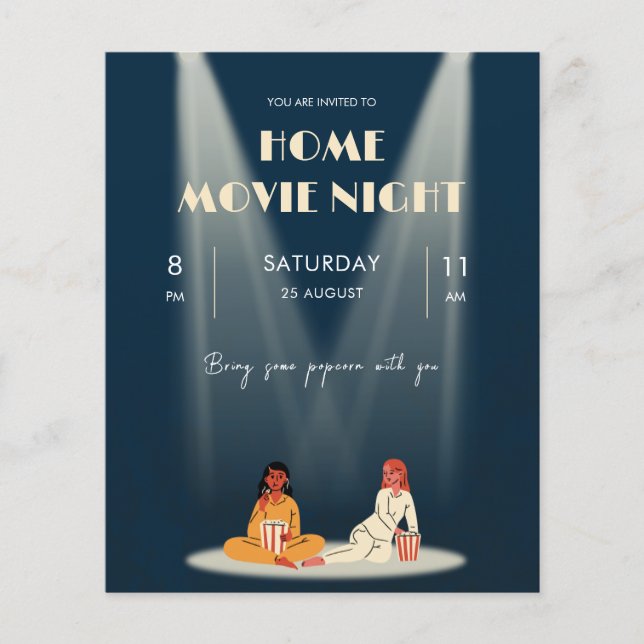 Legal Home Movie Night Dark Flyer (Frente)