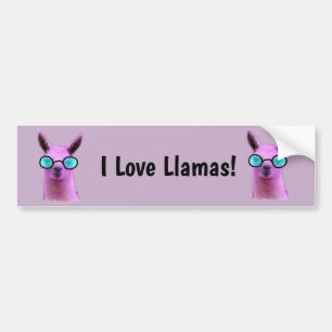 Legal Llama Rosa! Adesivo de Para-choque