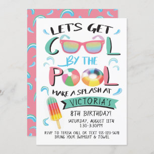 Legal pelo Convite de aniversário da Piscina