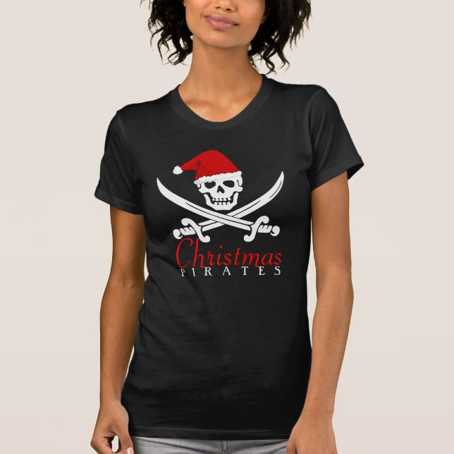Legal Pirata Camisa de Natal para Meninas (Frente)