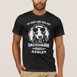 Legal Regra de Dachshund Cão T-Shirt