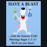 Legal Science Club Flyer<br><div class="desc">Quer uma maneira atraente de atrair os estudantes para as alegrias da ciência? Estes folhetos do Clube da Ciência Legal são perfeitos para andar pela escola ou pelo 'quad'. Apresentando uma arte de desenho divertida de um rato branco de laboratório segurando um par de tubos de teste borbulhantes, esta ilustração...</div>