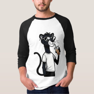Legal Teto Gráfico de Pantera - Camisa Engraçada D