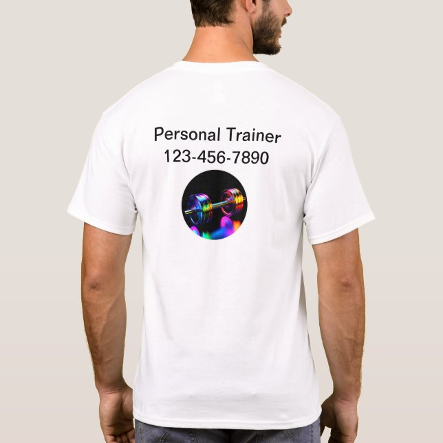 Legal Treinador pessoal Logotipo comercial Camisas (Verso)