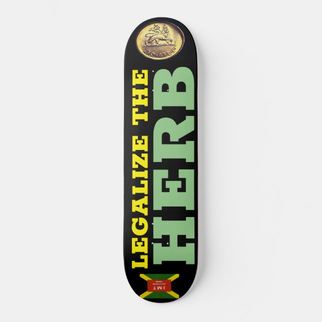 LEGALIZE A ERVA Skateboard (Frente)