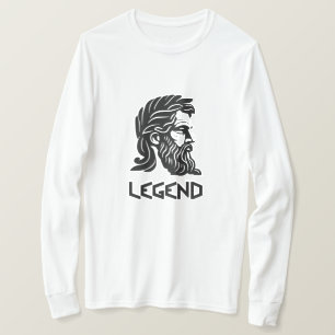 Legenda   Camisa de manga longa de Deus Grego