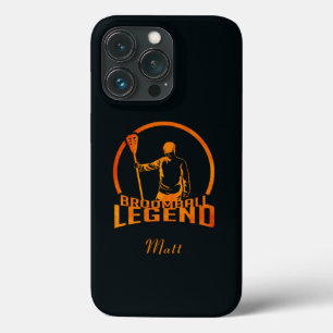 Legenda de Broomball Personalizada: iPho de Casaco