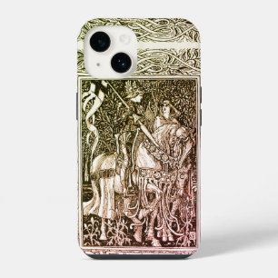 LEGENDAS MEDIEVAIS Lady E Knight Horseback Floral