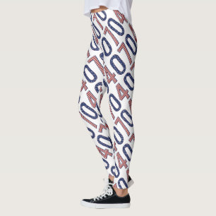 Legging 0704 números dos EUA da bandeira dos Estados