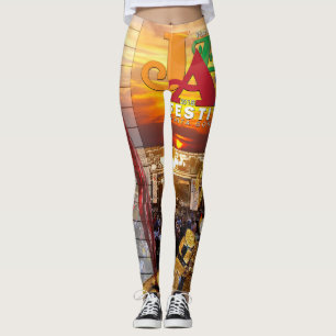 Legging 2018 vinho & caneleiras do Fest do jazz