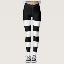 Legging 2 Bandas brancas e pretas tonalizadas