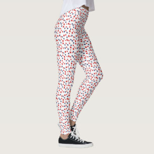 Legging 2 camadas - estrelas Red NB DIY Wht