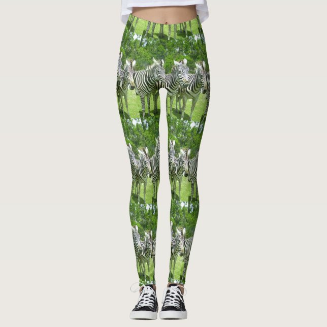 Legging 3 Zebras Fofos (Frente)