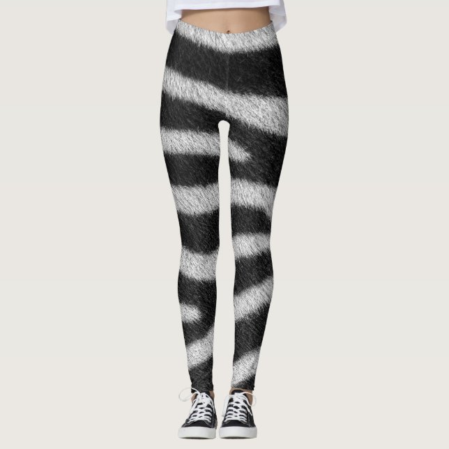 Legging 3d Atordoamento Padrão animal em design de pele de (Frente)
