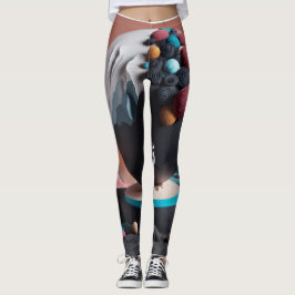 Legging 3D doce impresso