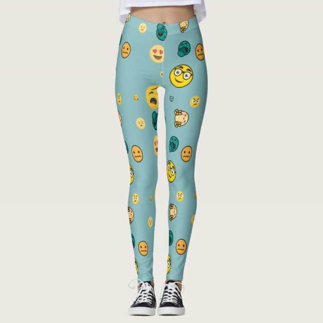 Legging 3d Padrão Emojis (Frente)