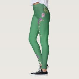 Legging 4º aniversário de Fruta e Floral