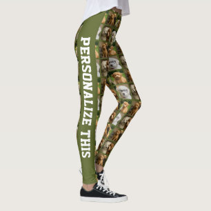 Legging 6 Modelo de Foto e Texto Colagem Personalizada