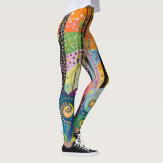 Legging 70s 60s Psicodélico Retro Hip