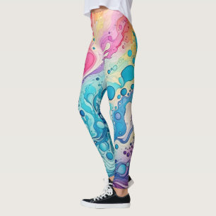 Legging 70s 60s Psicodélico Retro Hipster