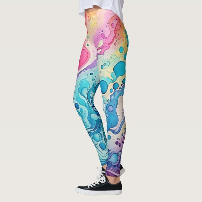 Legging 70s 60s Psychedelic Hippy Retro Hip (Esquerda)