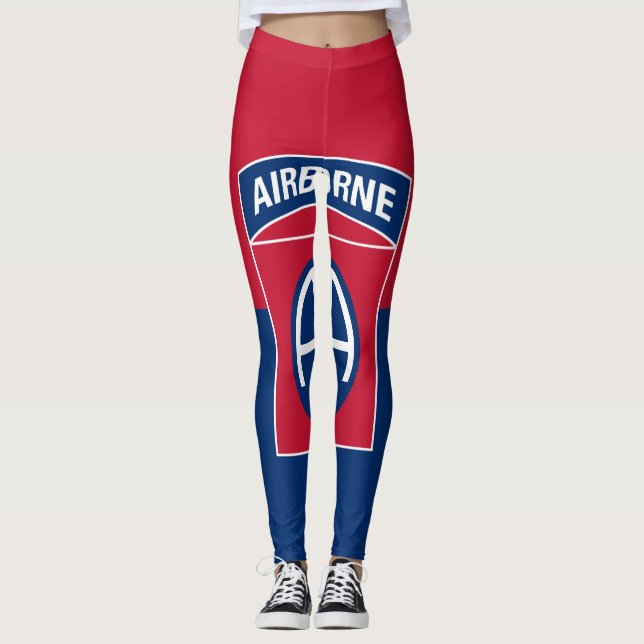 Legging 82.a Divisão Aerotransportada Bandeira Militar Vet (Frente)