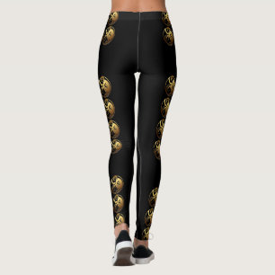 Legging 8 Macacos Chineses Ano Zodidia Perna de Aniversári
