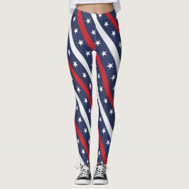 Legging A bandeira Americana Mais Patriótica | 4 De Julho 