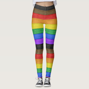 Legging A bandeira orgulho gay inclusiva de SlipperyJoe é