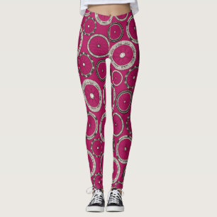 Legging a bicicleta roda o rosa