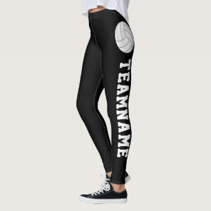 Legging A compressão FEITA SOB ENCOMENDA do voleibol do