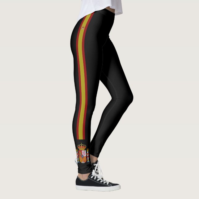 Legging A espanha listra a bandeira (Direita)