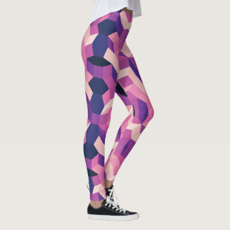 Legging A Estrada Ausente em Rosa e Roxo