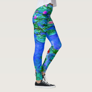 Legging A famosa pintura de Claude Monet, Água-Lírios, v