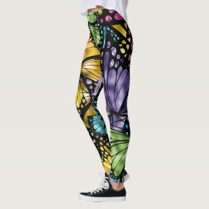 Legging A forma social do pop da borboleta
