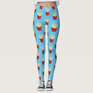 Legging A ilustração de desenho animado de comida rápida d