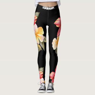 Legging A ioga arfa floral